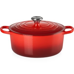 Cocotte en fonte cerise  26 cm
