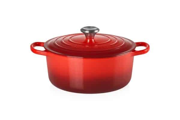 Cocotte en fonte cerise  26 cm